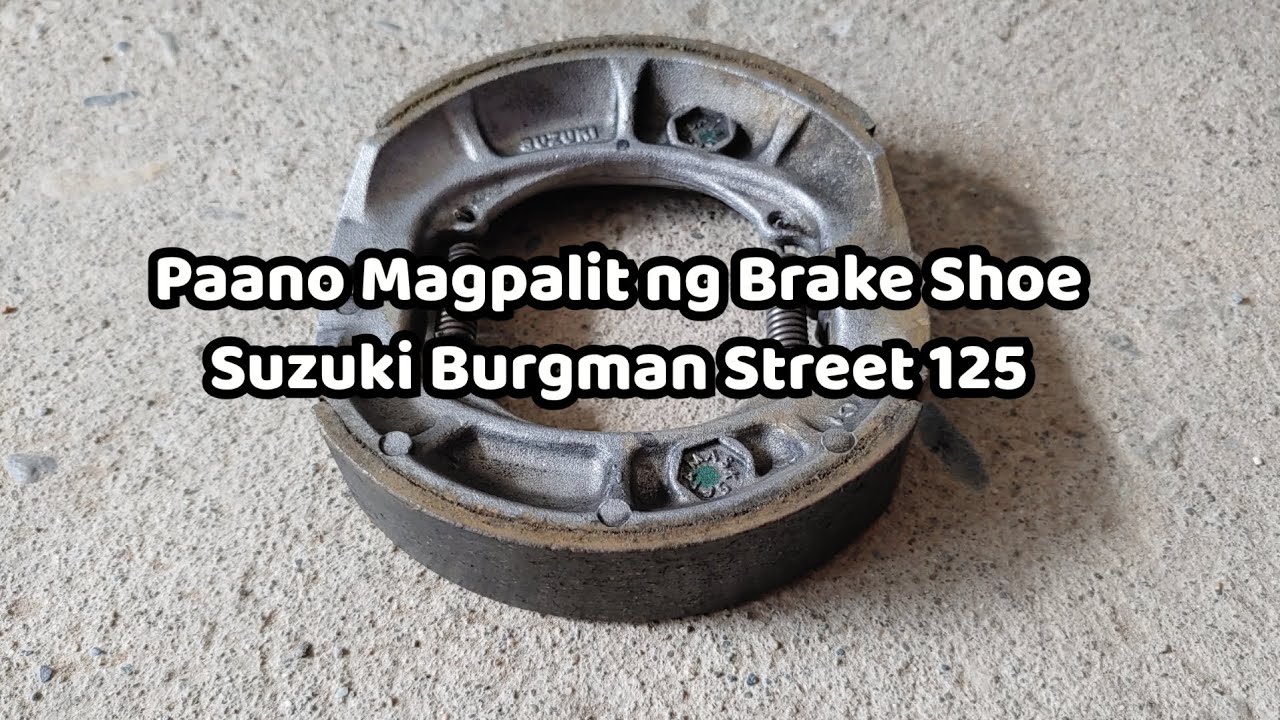 DIY Replace Brake Shoe Suzuki Burgman Street 125