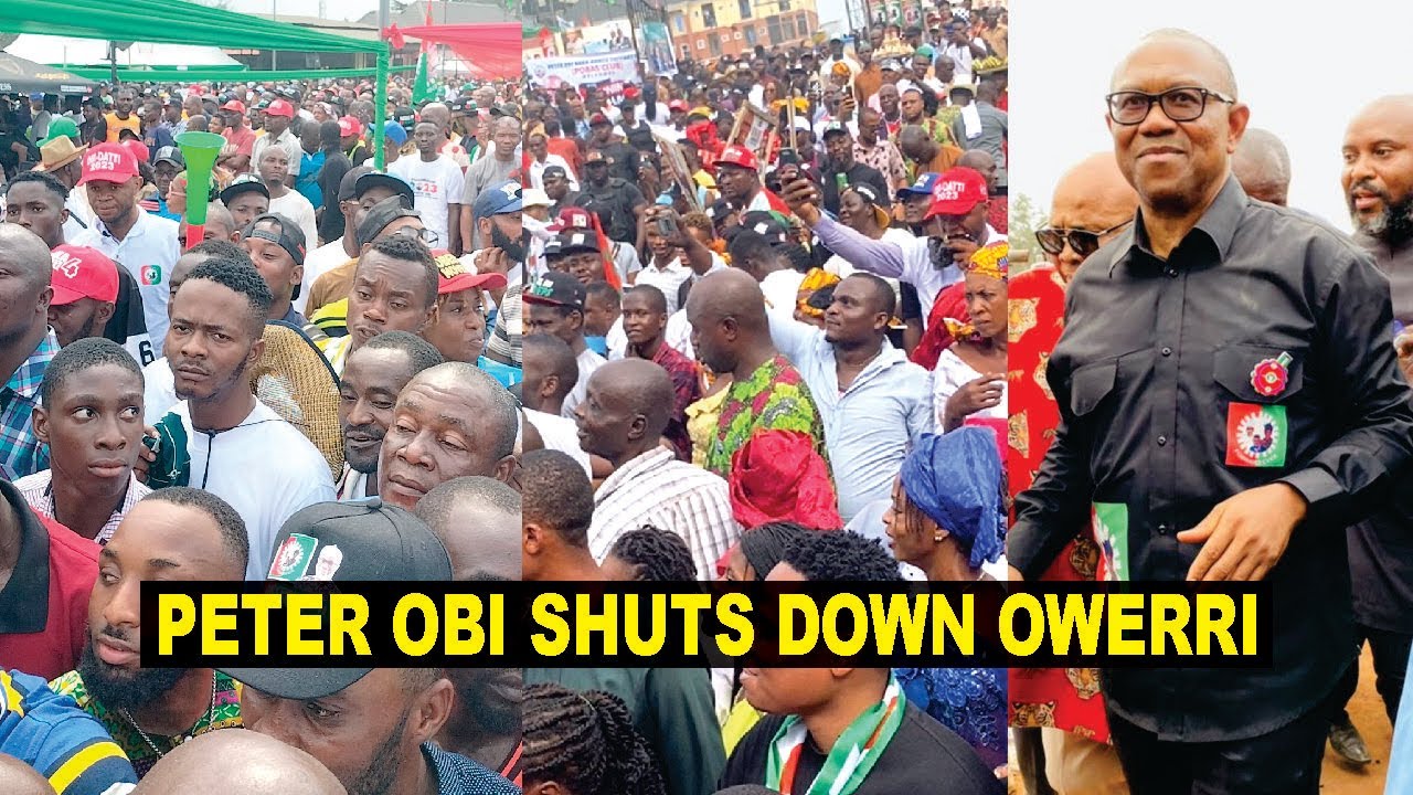 Massive Turnout For Peter Obi Presidential Rally In Owerri