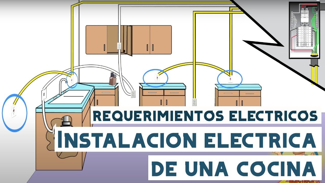 Como hacer la instalacion electrica de una cocina (Kitchen Installation). Video #65