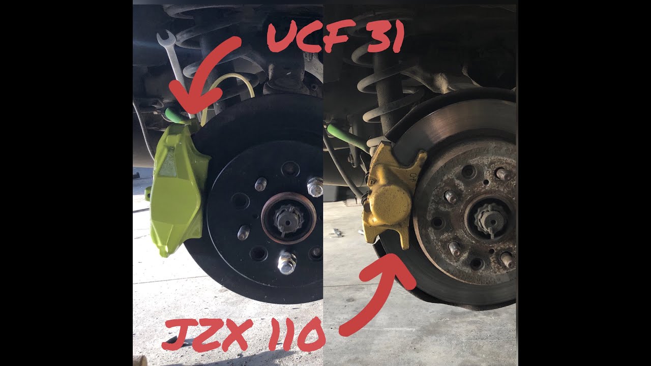 Задний контур UCF31 vs JZX110, кастом колодки ручника.
