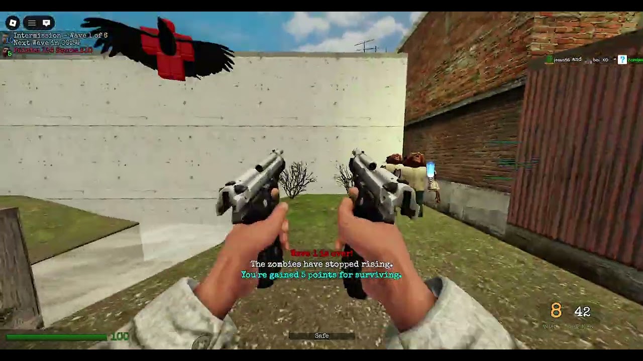 zombie survival garrys mod: retared idiot tries again