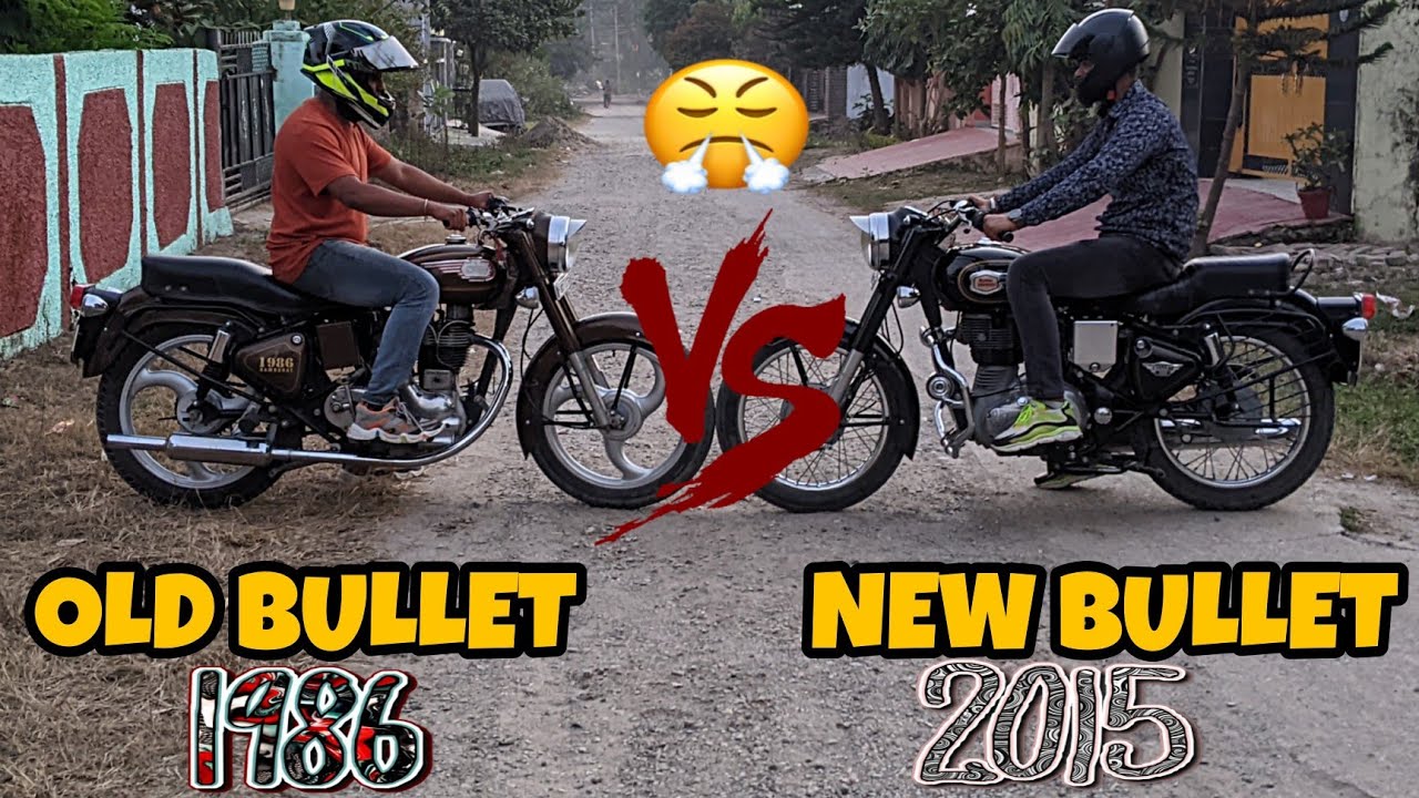 OLD MODEL BULLET VS NEW MODEL BULLET DRAG RACE SHOCKING RESULTS #oldbullet #dragrace #royalenfield