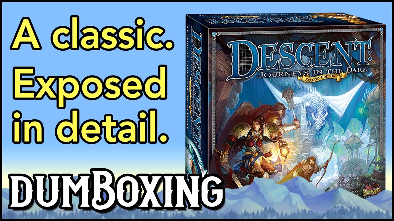 Detailed Unboxing ➤ Descent: Journeys in the Dark • 2nd Edition【ツ】Semi Coop Dungeon Crawler