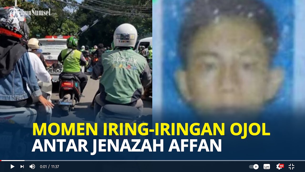 MOMEN Iring-iringan Ratusan Driver Ojol Antar Jenazah Affan Kurniawan ke Peristirahatan terakhir