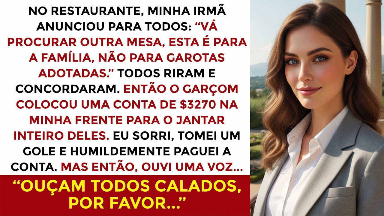 Fui EXPULSA da mesa por ser adotada 