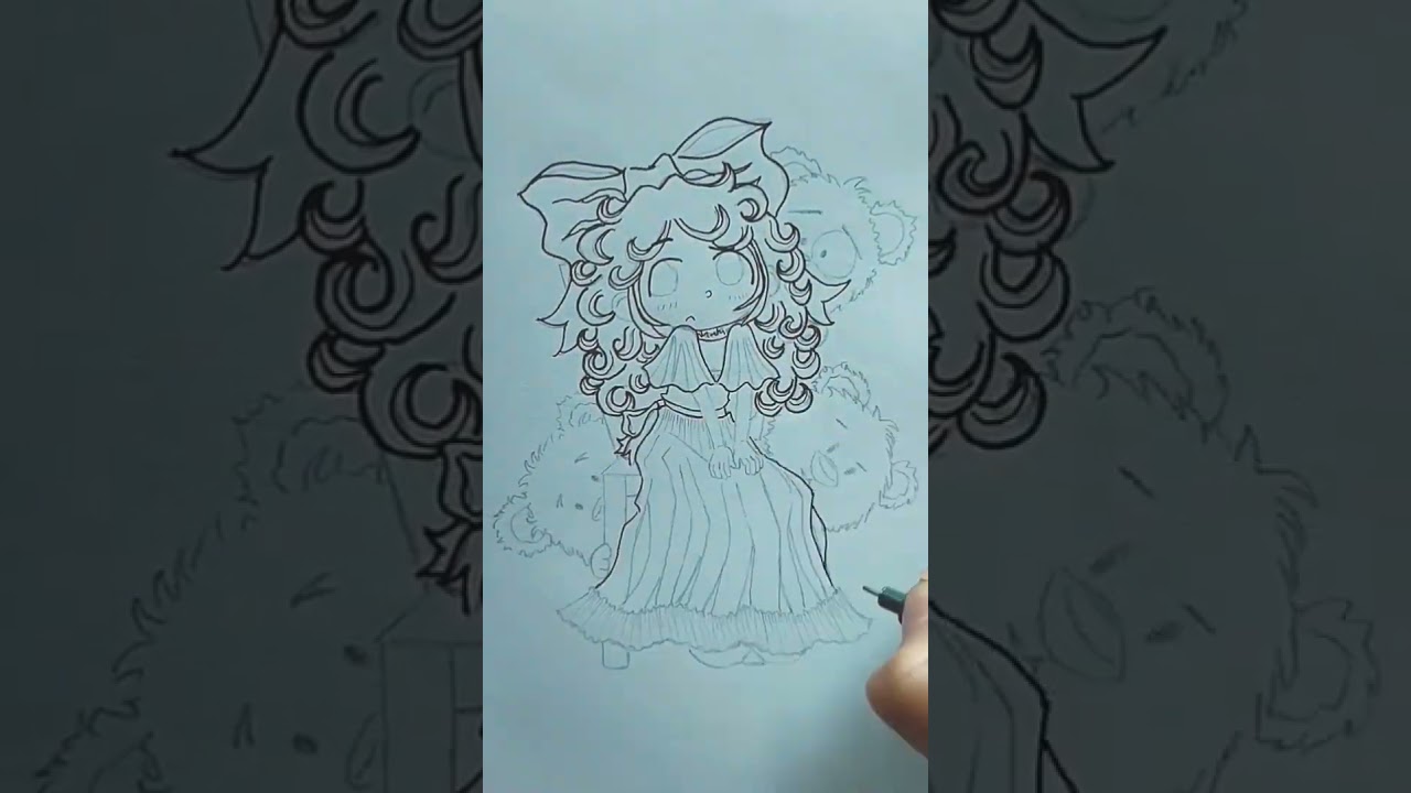 drawing in ink Children's illustrations.       #illustration #shorts #ink #art