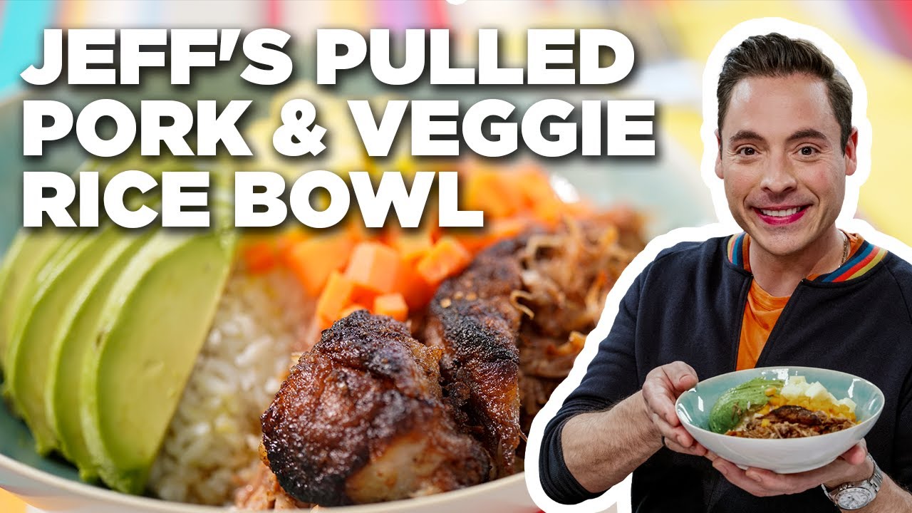 Jeff Mauro's Pulled Pork and Veggie Rice Bowl | The Kitchen | Food Network
