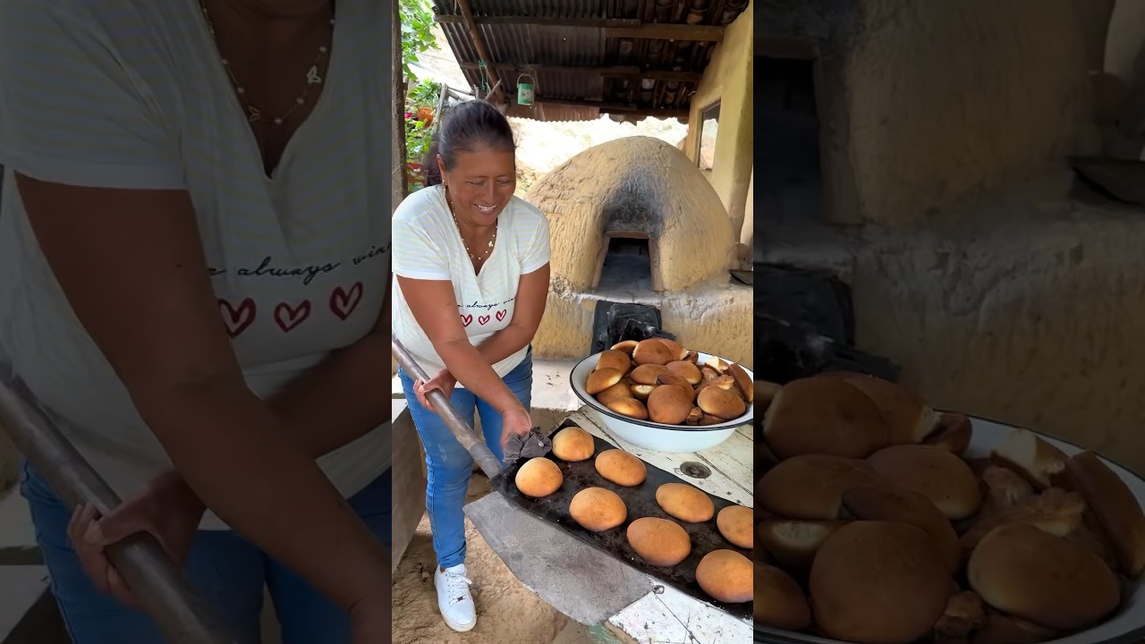 Pan, roscas y empanas hechas en horno de le&ntilde;a 🥐 🥖 #receta #comida