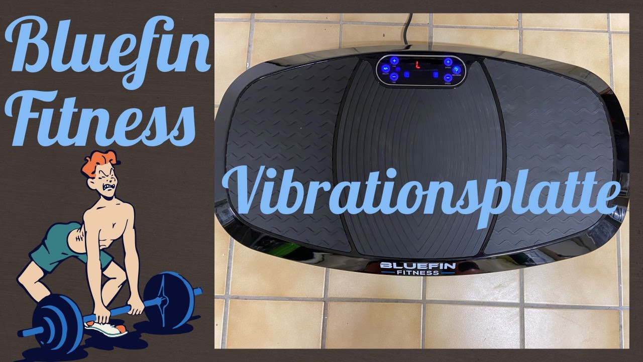 * Bluefin Fitness Vibrationsplatte * Bis 150 kg * Muskeln in 10 Minuten *