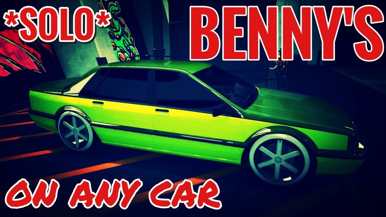 GTA 5 ONLINE - *PATCHED* HOW TO PUT BENNY'S WHEELS ON ANY CAR 100% *SOLO* *BACK!* (PS4/XBOX ONE)