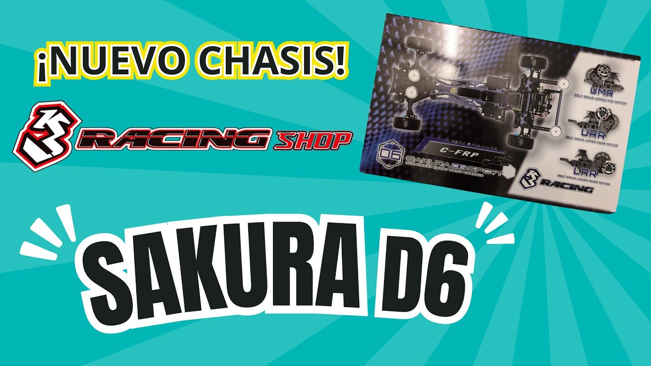 NUEVO ‼️3️RACING SAKURA D6 🔵 Unboxing