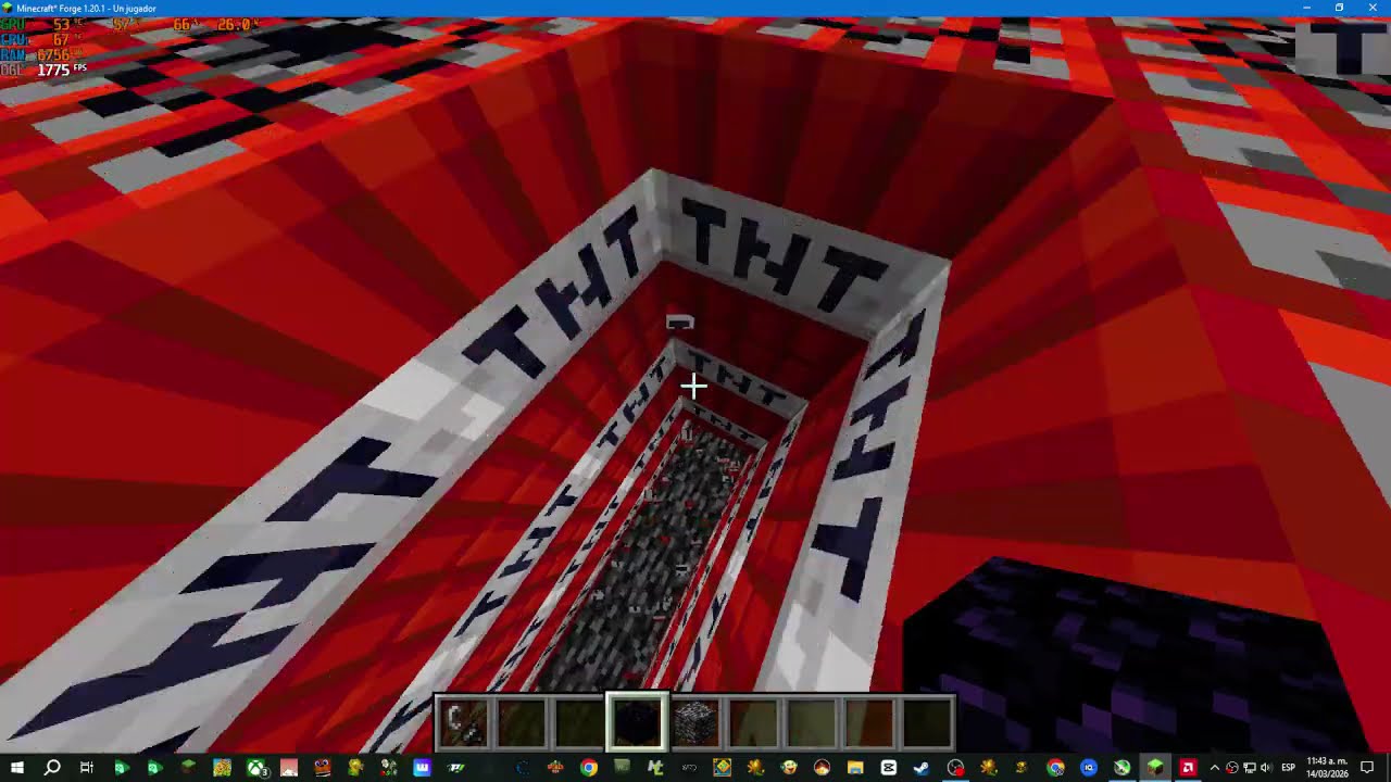 E explotado un mundo de TNT en MC Parte 2 (PARTE 2 ANTES DELA 1. WAO)