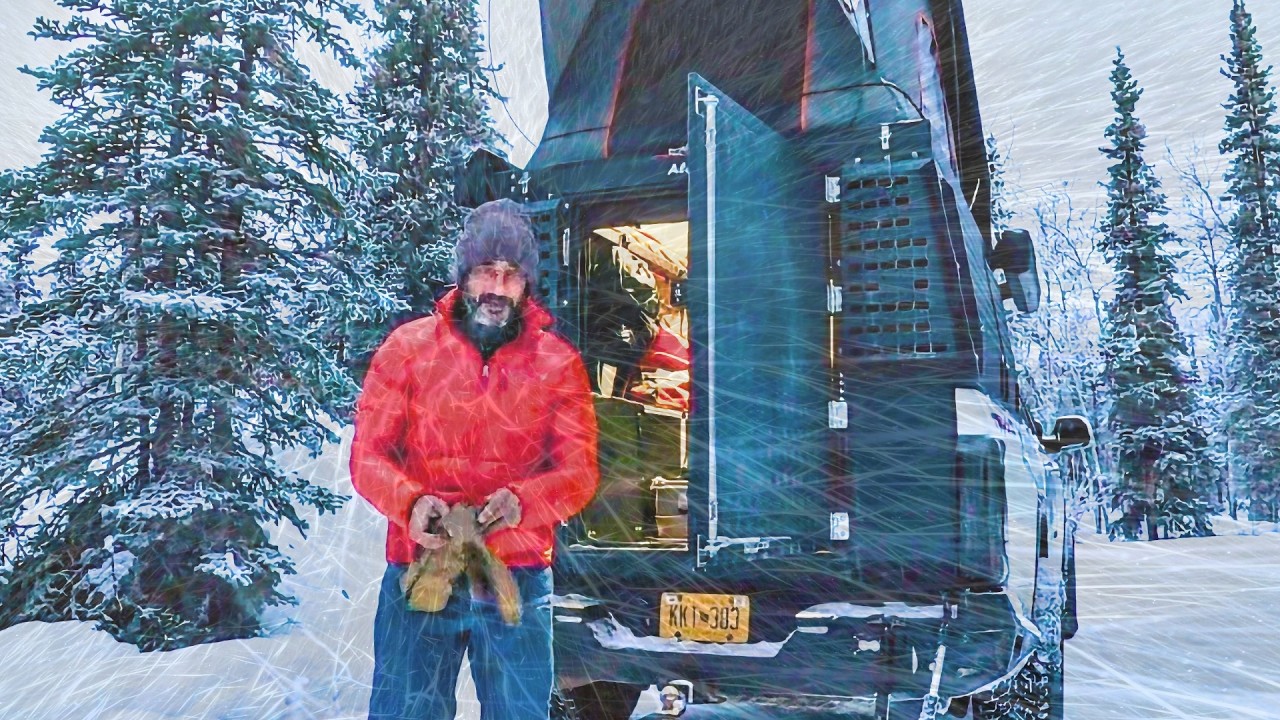 Brutal -26&deg;C Alaska Overland: Denali Truck Camping, Wagyu Burger & Epic Whiteout | 3.5 Hours Raw