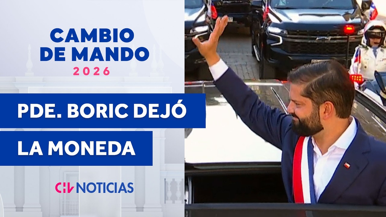 Así fue la salida de Gabriel Boric de La Moneda ad portas al cambio de mando - CHV Noticias