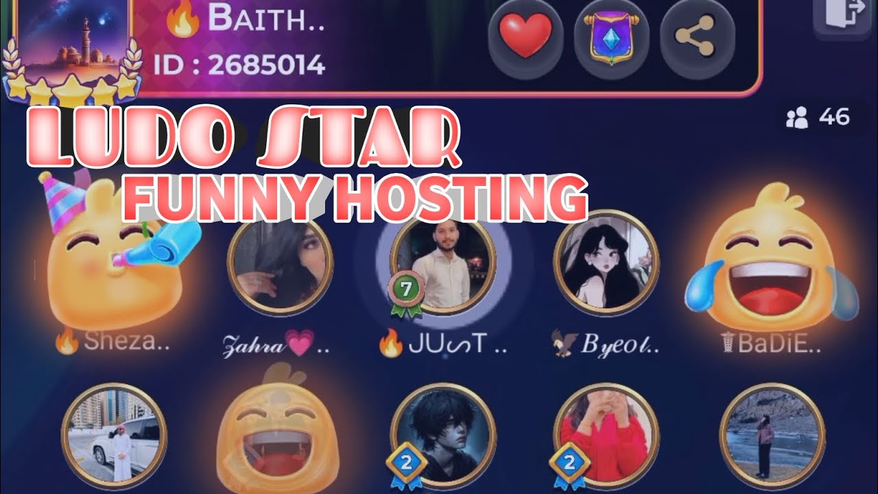 LUDO STAR FUNNY HOSTING😂😂😂 | LUDO STAR LAUGH MOMENTS #ludostar #ludo #funnyhost #funny #hosting