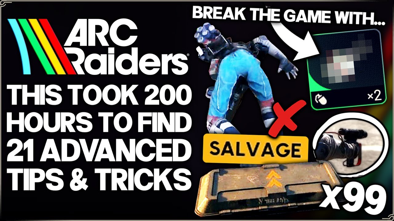 Arc Raiders - THIS = Never Die Again - 21 GAME CHANGING OP Tips - New 1 Shot, No Fall Damage & More!
