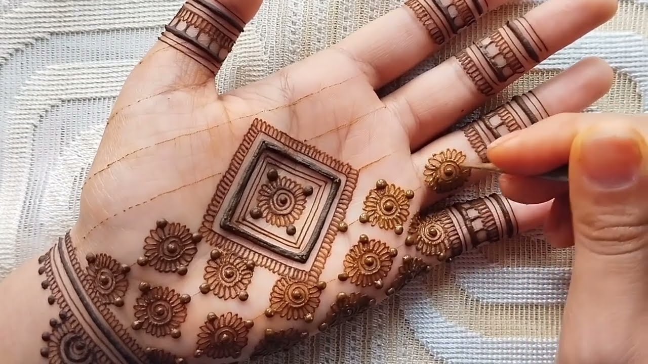 Easy Chhath Puja Special mehndi design | Simple Mehandi design | Stylish front hand mehndi design
