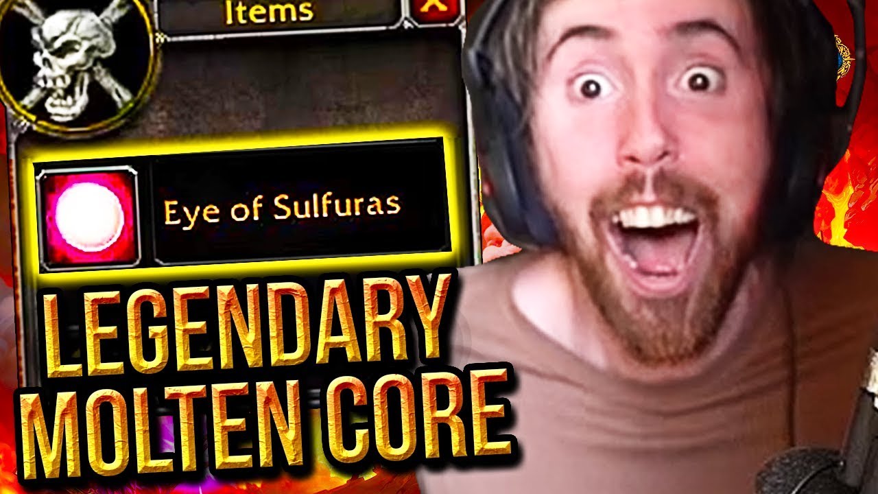 Asmongold MOST SUCCESSFUL Molten Core Run - EYE OF SULFURAS Legendary Drop - Classic WoW