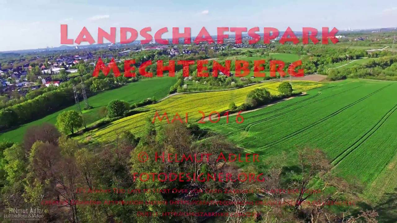 Der Landschaftspark Mechtenberg von oben