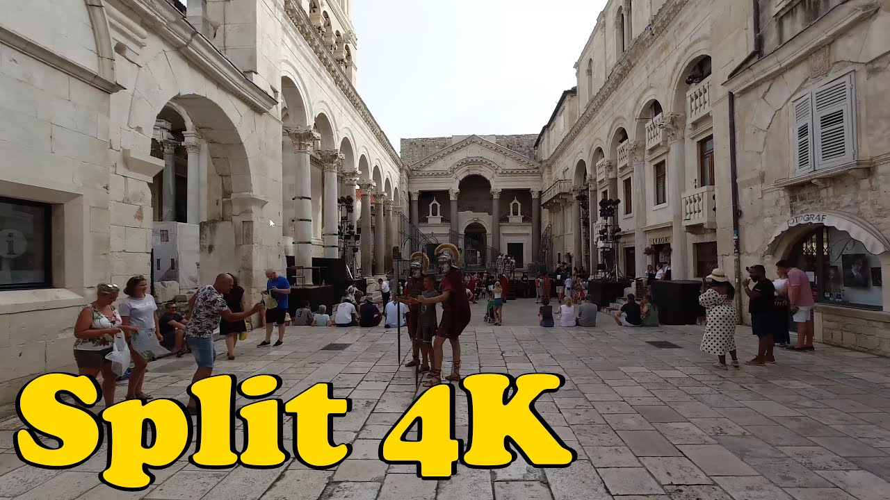Walk around Split Croatia. [4K]