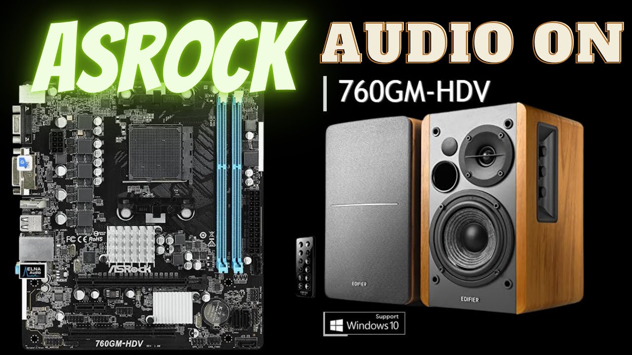 Configurando sa&iacute;da de &aacute;udio na placa m&atilde;e Asrock 760GM-HDV