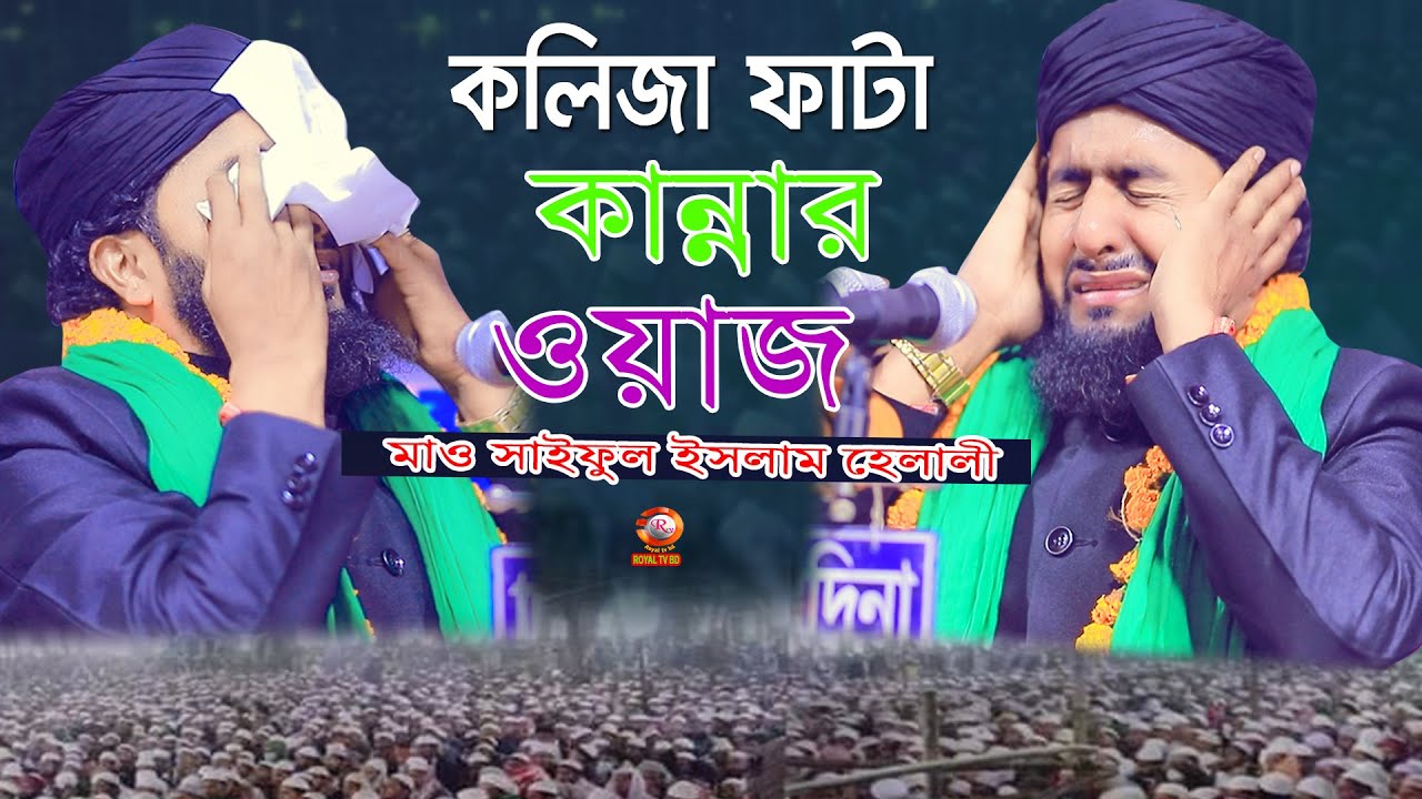 নবীর প্রেমে কান্নার ওয়াজ মাওলানা সাইফুল ইসলাম হেলালী ! Maulana Siful islam Helali- ROYAL TV BD