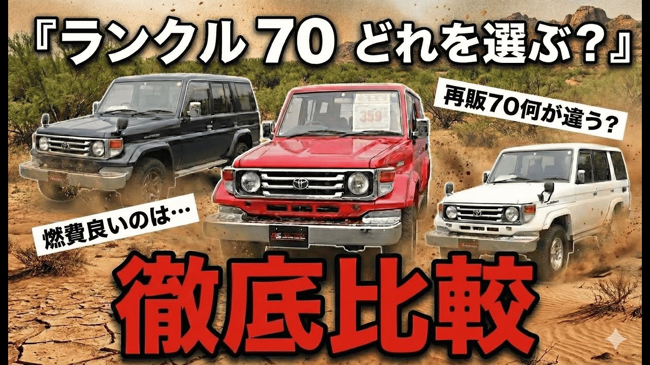 【ランクル70】77・76・再販モデル、結局どれが正解？徹底比較【ランクル ランクル70 比較 専門店 旧車】