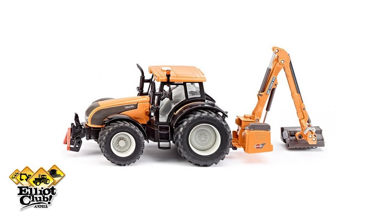 Tracteur Valtra avec faucheuse Kuhn en jouet 1/32