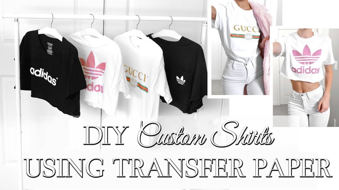 EASY DIY CUSTOM T SHIRTS //  Whatever Design You Want // HOW TO USE TRANSFER PAPER //