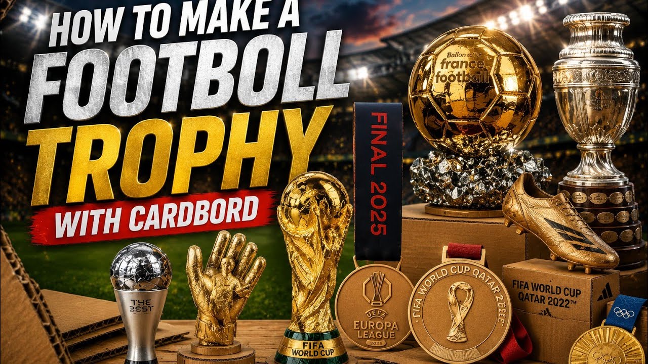 how to make foot boll TROPHEY#SK ARAFAT#