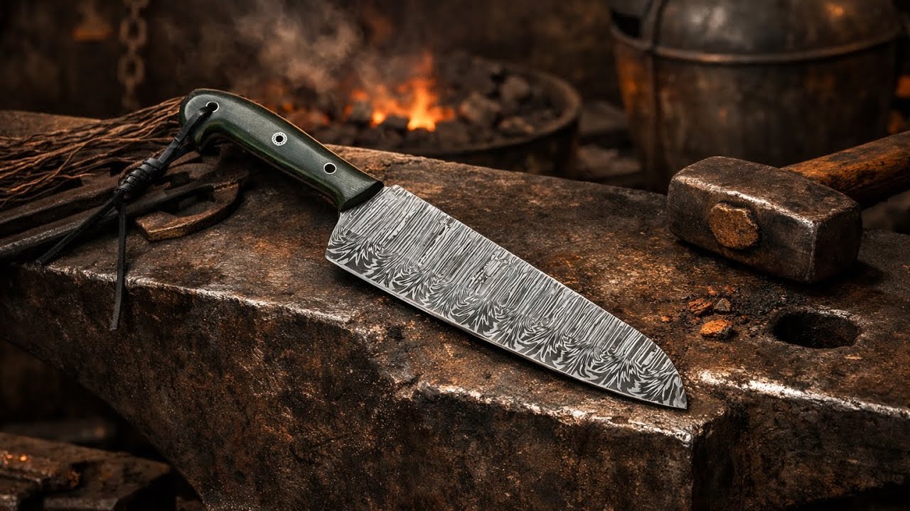 From Raw Steel to a Brutal Knife 🔥