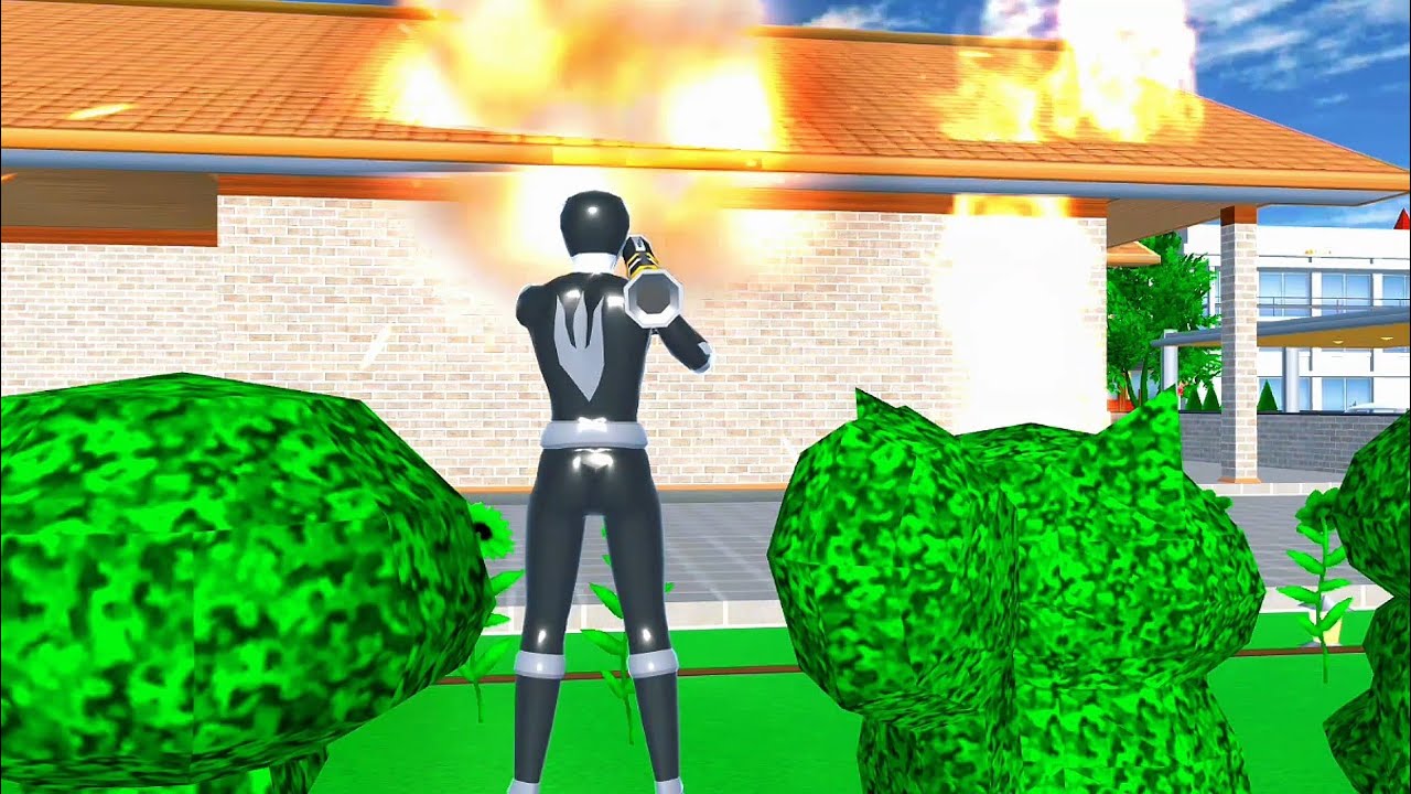 Robbers burn down police girl's house🔥🏡||#sakuraschoolsimulator#shortsfilm#trending#sss#fyp 