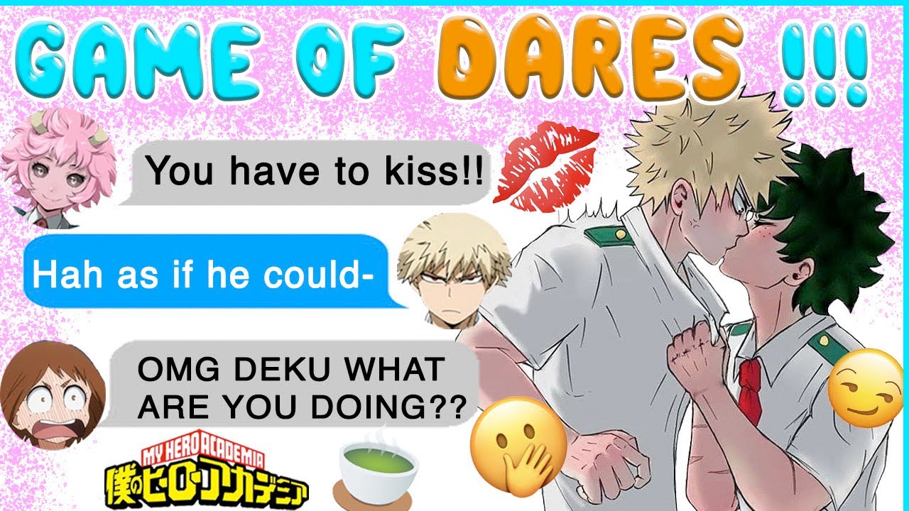 Deku ACCIDENTALLY KISSED BAKUGOU? Night of Dares 😳 BNHA Texts - MHA Chat - BakuDeku