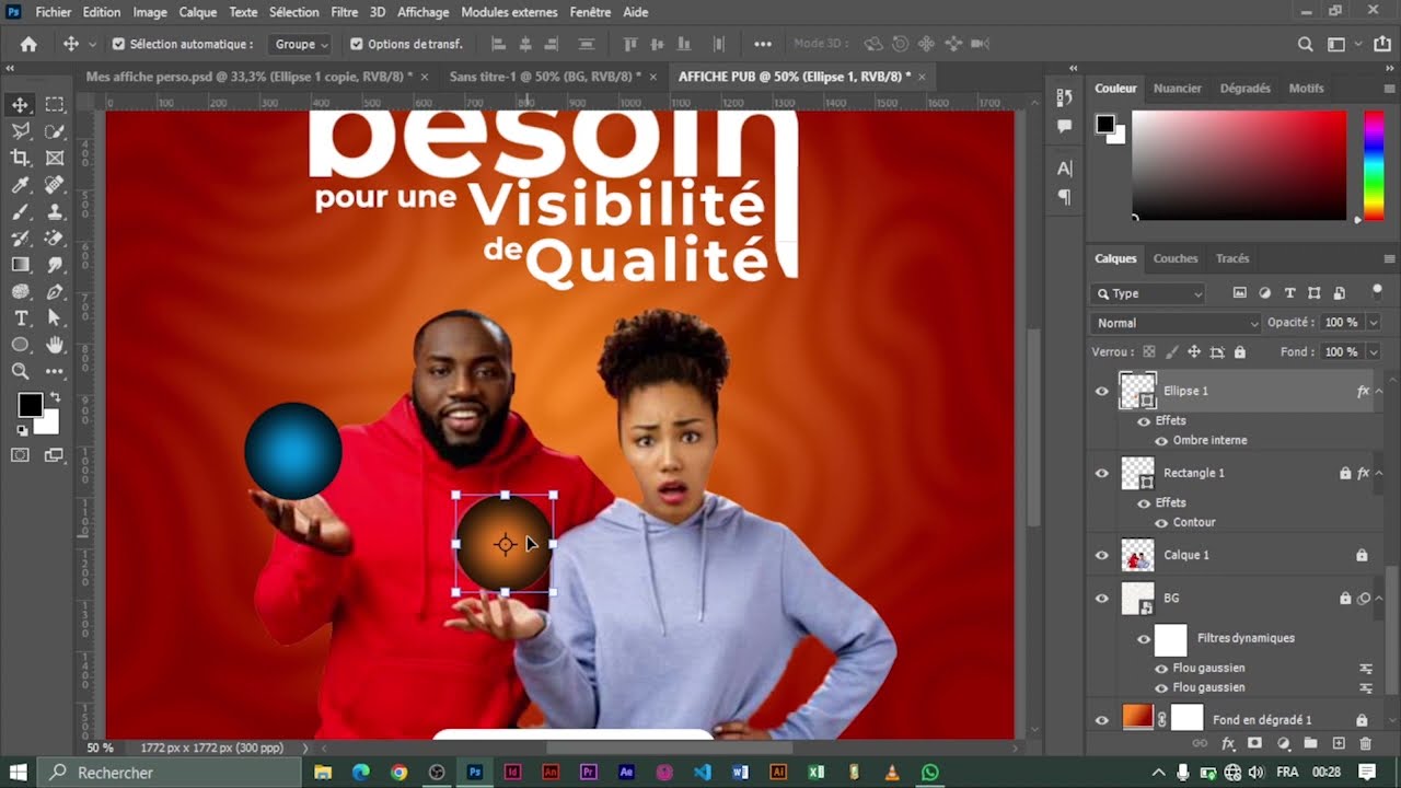 TUTO COMMENT CREER UNE AFFICHE PUBLICITE PLUS SIMPLE EN 10MIN