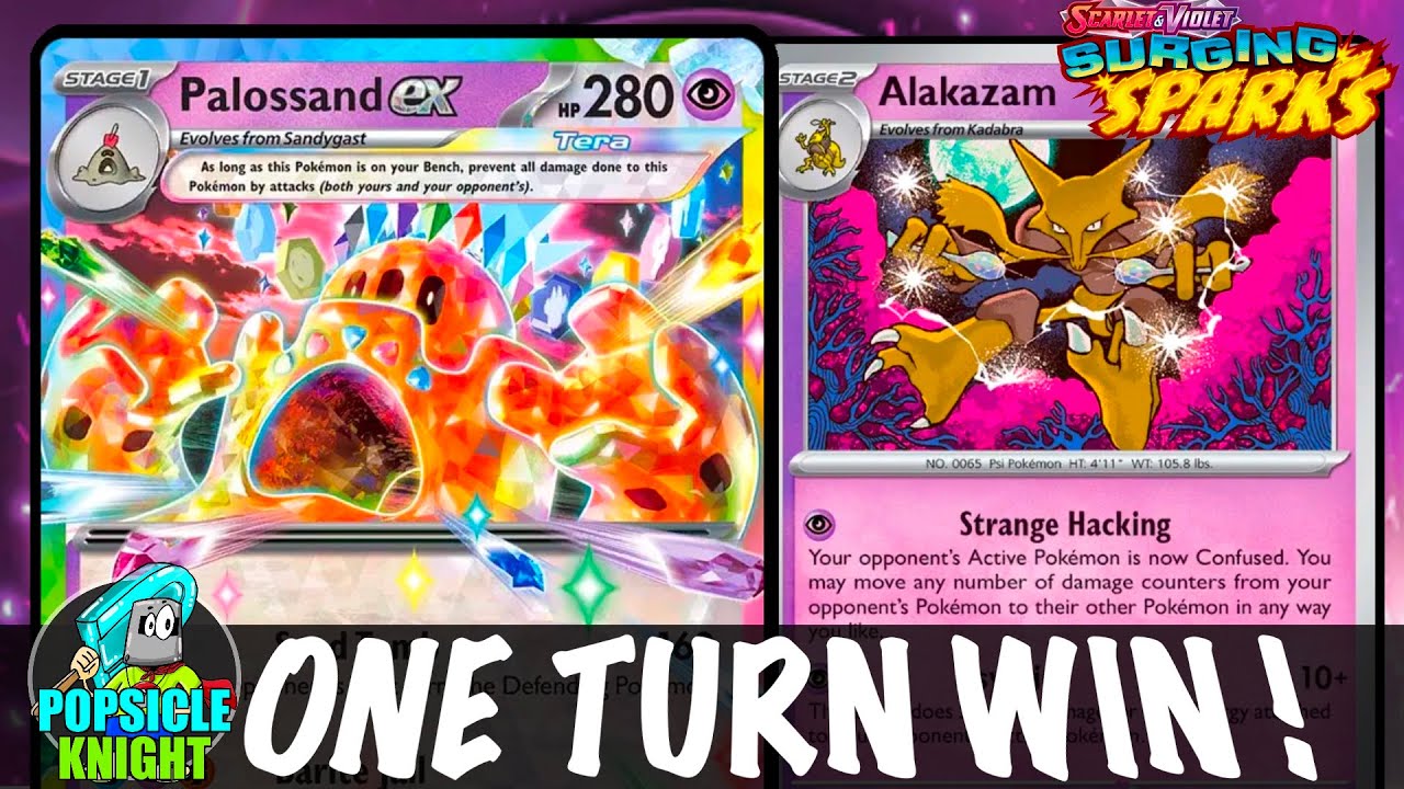 PALOSSAND ex: Заберите все 6 призов за один ход! Игровой процесс PTCGL (SURGING SPARKS)