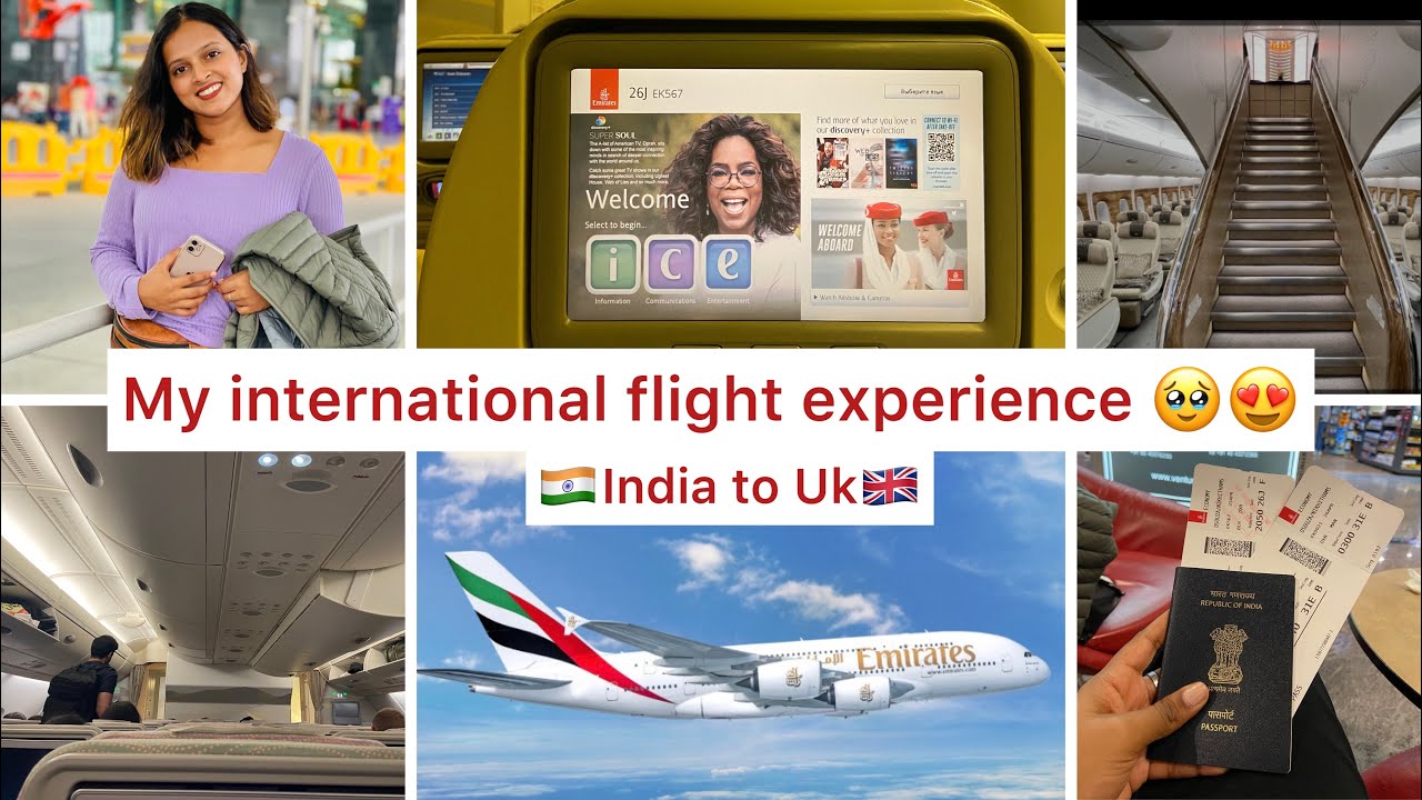 My first flight experience ✈️🥹☺️|| 🇮🇳India to Uk🇬🇧|| ಕನ್ನಡ vlog || #emirates 😍