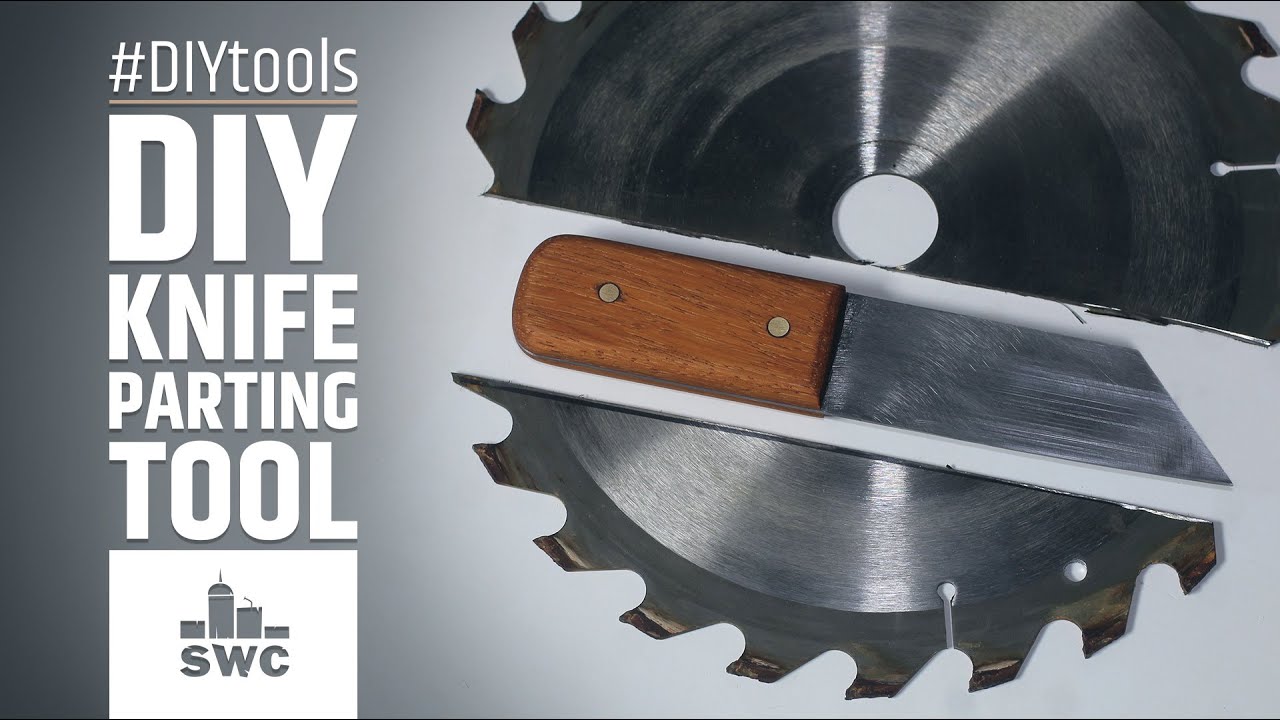 DIY knife parting tool from an old table saw blade