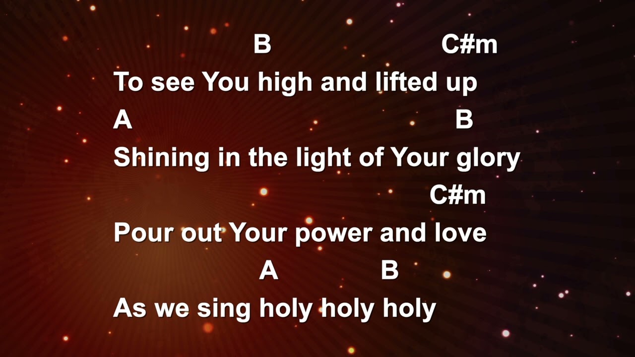 Open The Eyes Of My Heart || Lyrics and Chords || Congregational key