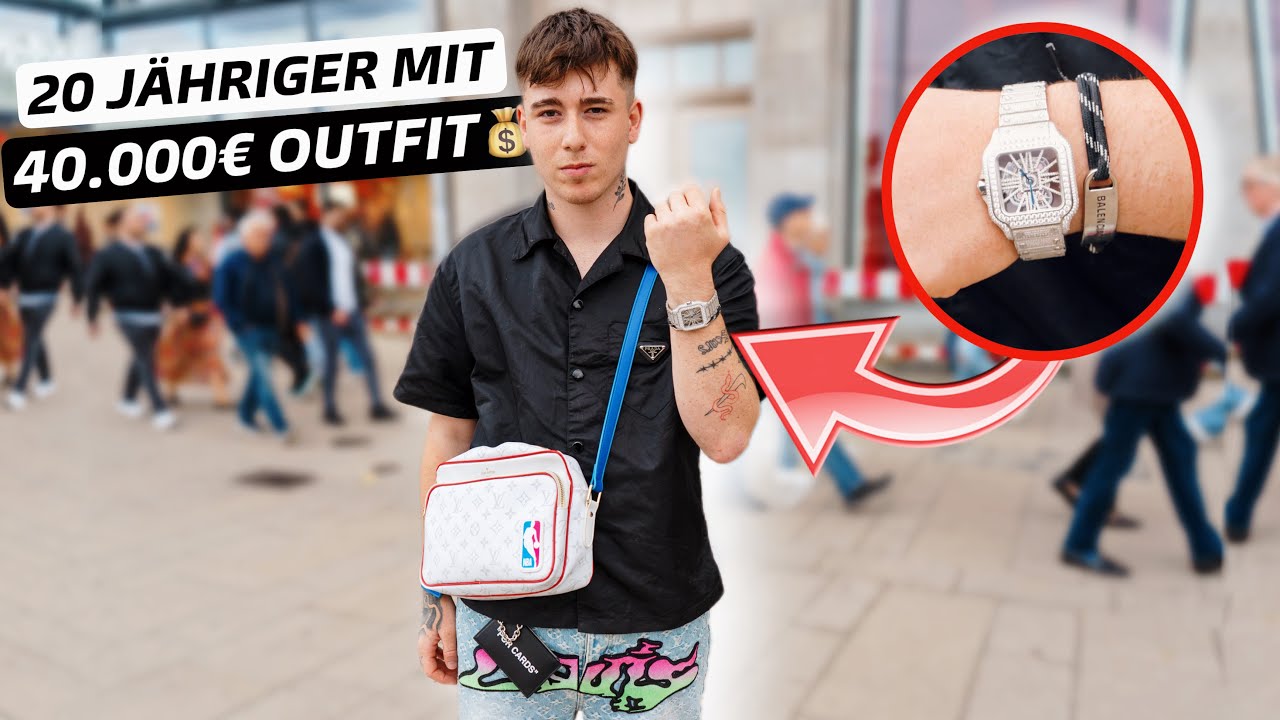 20 J&Auml;HRIGES RICH KID mit 40.000&euro; OUTFIT🔥💰| WIE VIEL IST DEIN OUTFIT WERT | MAHAN