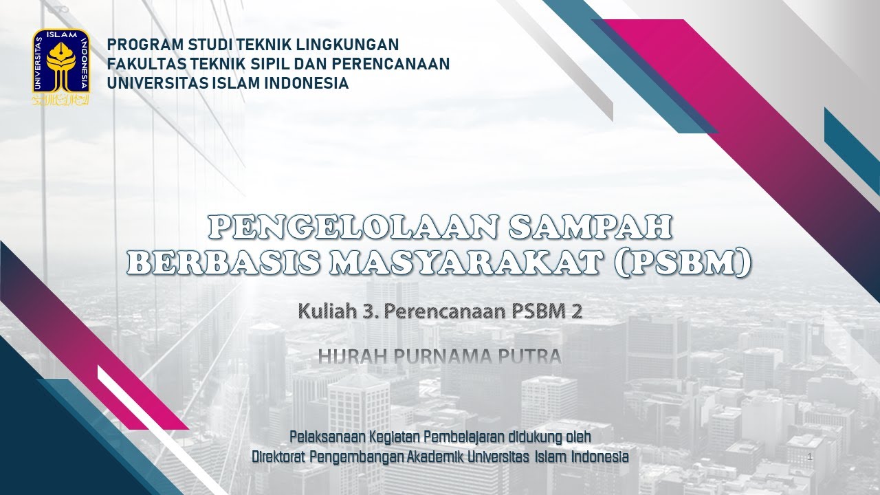 PSBM : Kuliah 3. Perencanaan PSBM Sesi 1. Langkah Kerja dalam Perencanaan PSBM