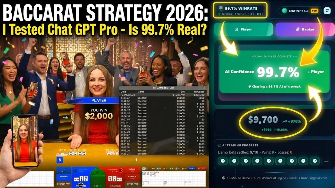 Baccarat Strategy 2026: I Tested Chat GPT 5.3 Pro - Is 99.7% Real?