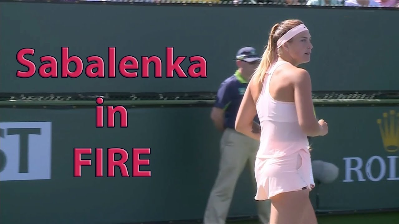 Sabalenka on FIRE / Sabalenka vs Kuznetsova Highlights / BNP Paribas Open 2018 / Round of 64