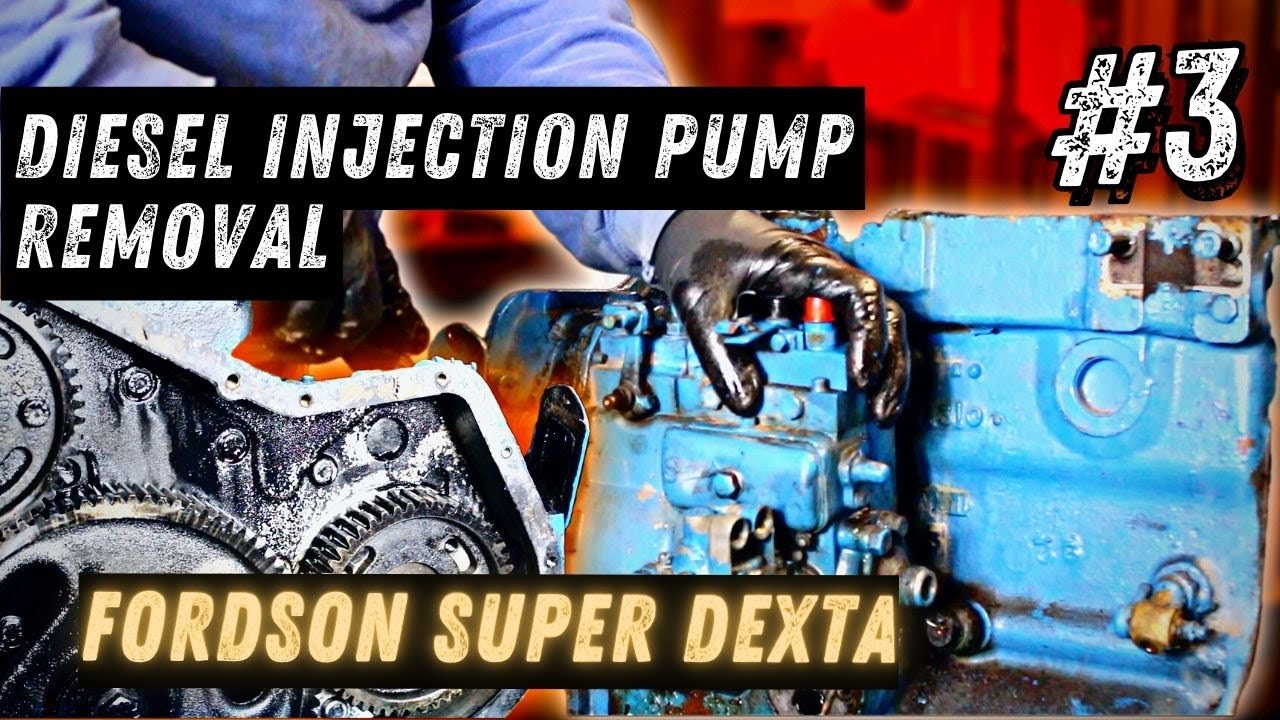 Снятие дизельного ТНВД | Двигатель Fordson Super Dexta, ЧАСТЬ 3