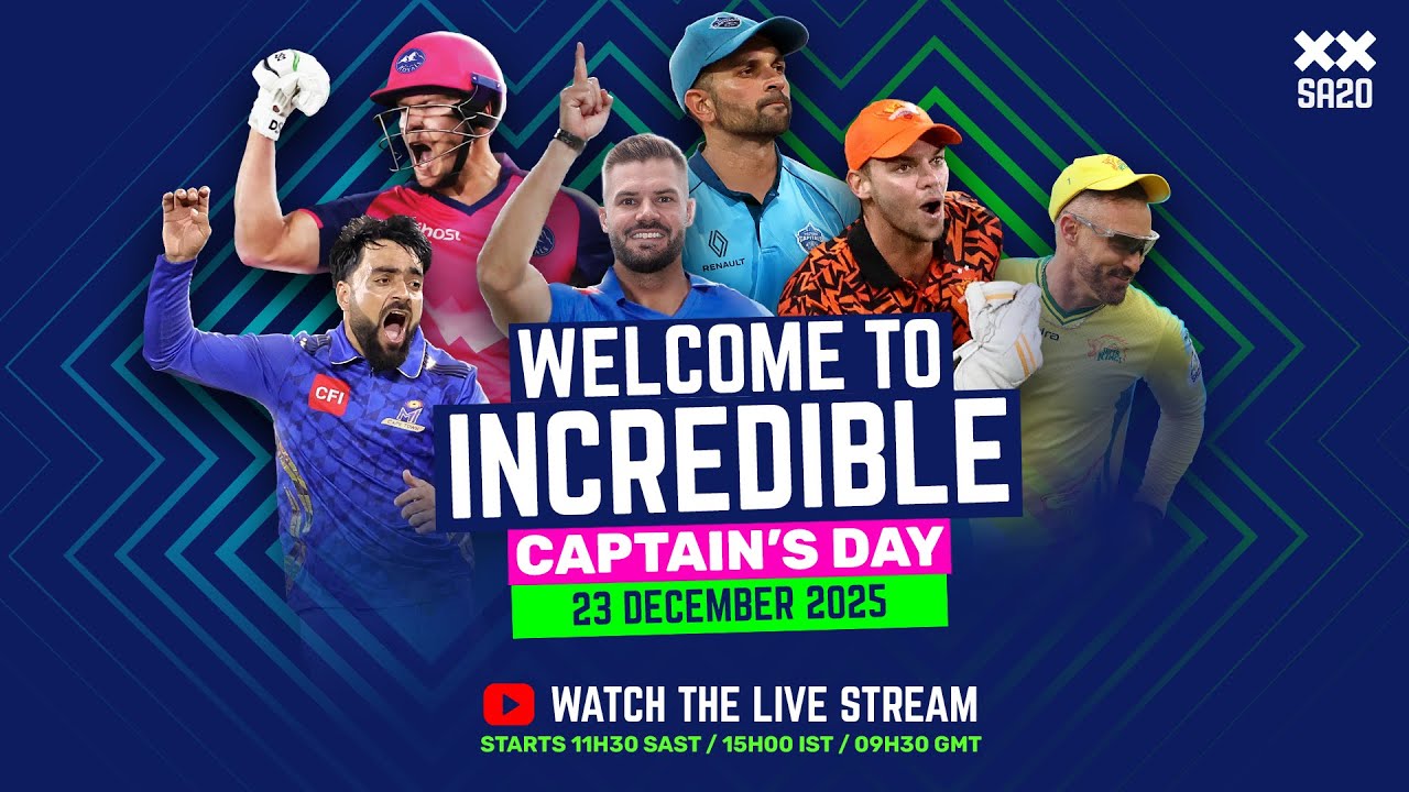 🔴 Season 4 Captains&rsquo; Day Press Conference | Betway SA20 | Live Stream