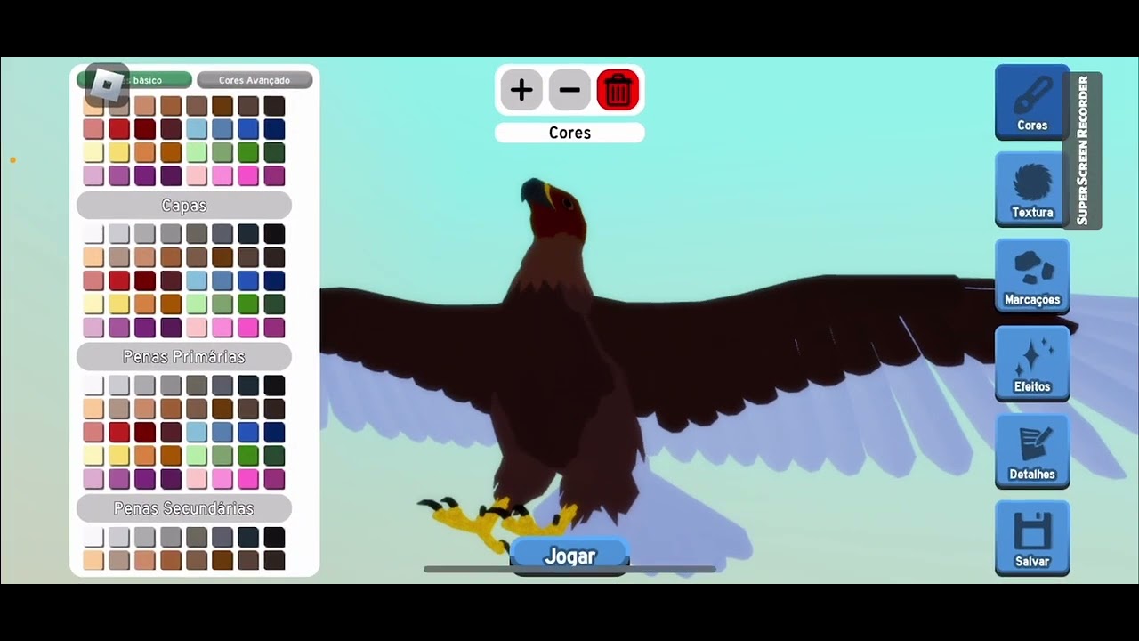 tutorial de como fazer a águia dourada/real no feather family