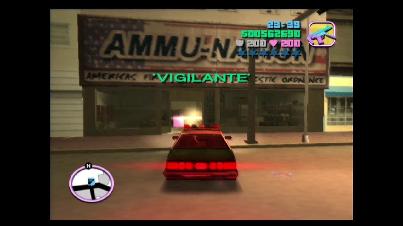 GTA VC Tips and Tricks: Ammunation Menu (For Teleporting out of Stadium Events with Vehicles)
