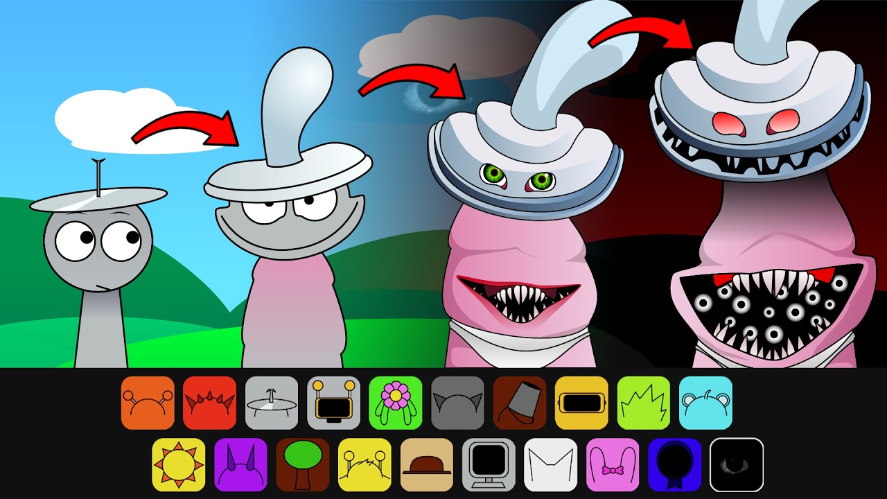 Making Binky Drinky Dark Pals: The 1st Floor from Clurk Sprunki Incredibox | My OC Sprunki Mod