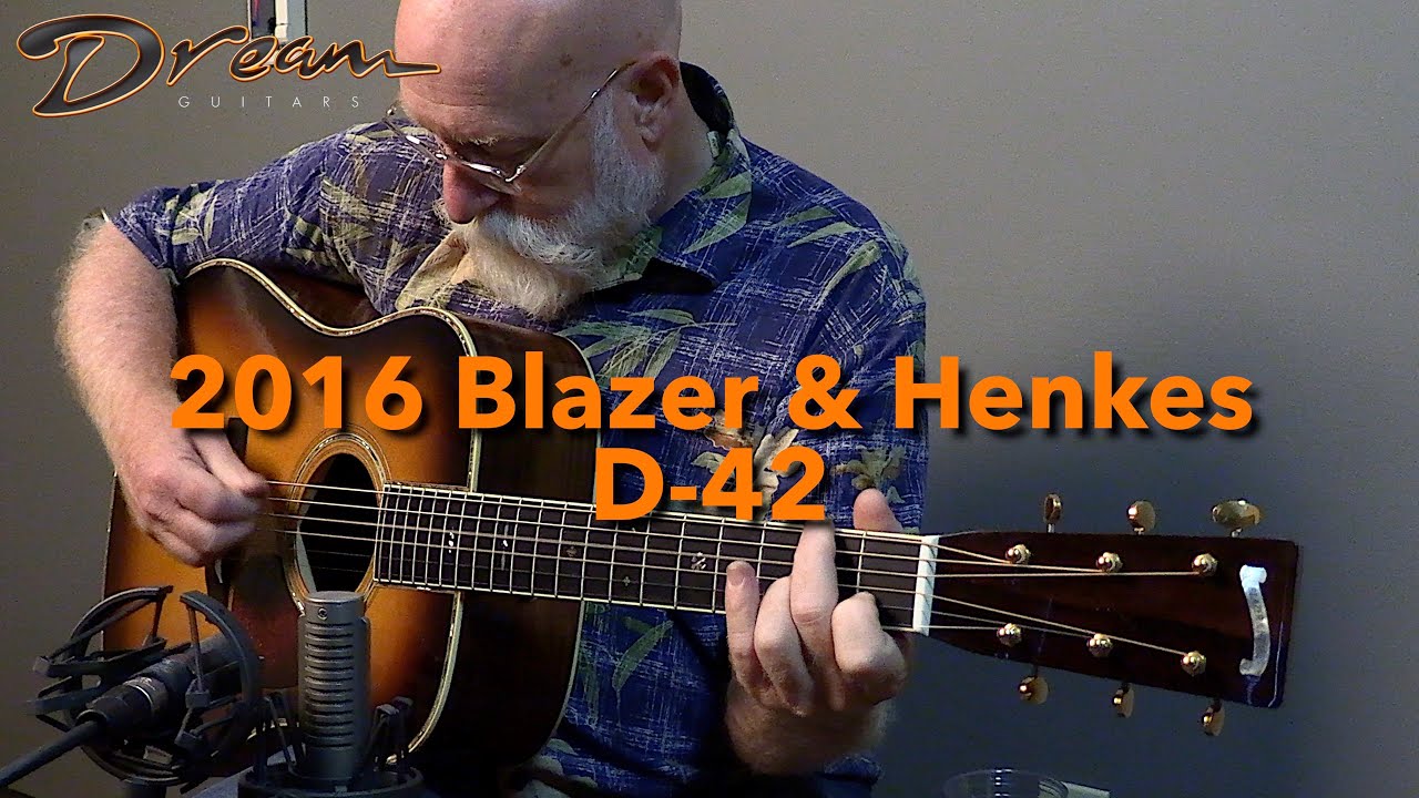 2016 Blazer & Henkes D-42, Brazilian Rosewood/Alpine Spruce
