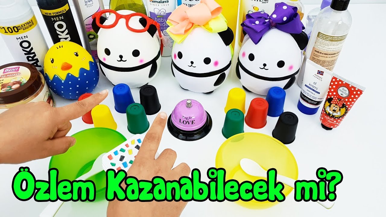 Özlem Bu Slime Challenge' ı Kazanabilecek mi? Pratik Bardaklar Oyunu - Vak Vak TV