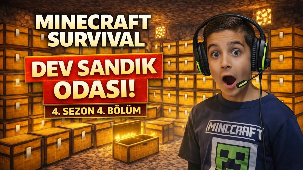 Minecraft Survival 4.sezon 4. Bölüm YENİ SANDIK ODASI